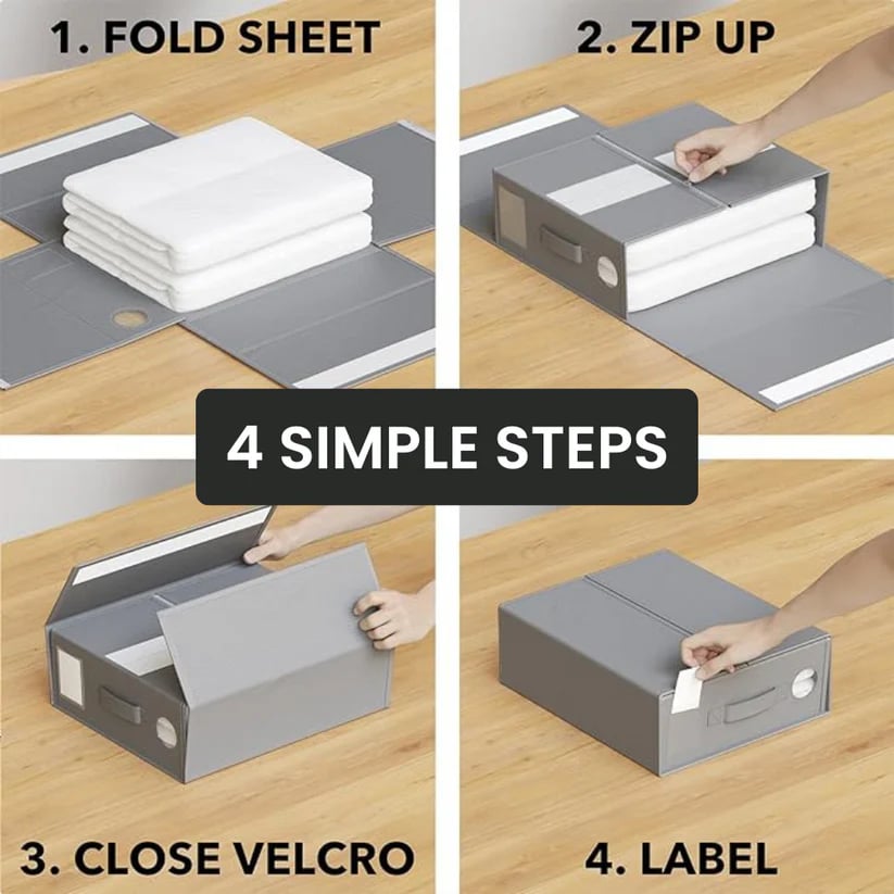 🔥Hot Sale Promotion-49% OFF✨-Foldable Bed Sheet Organizers and Storage