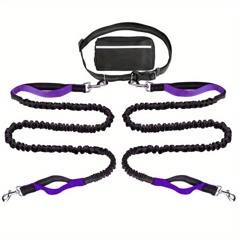 🎁Last Day 49% OFF🔥-Hands Free Dog Leash with Zipper Pouch