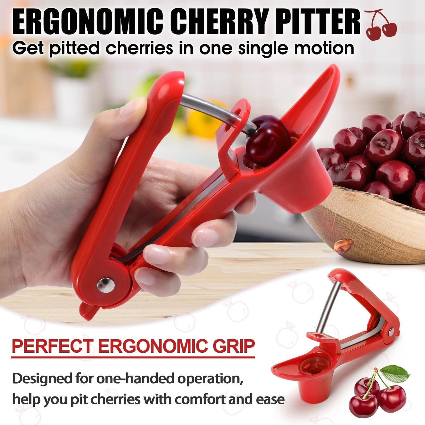 Portable Stainless Steel Cherry Pitter