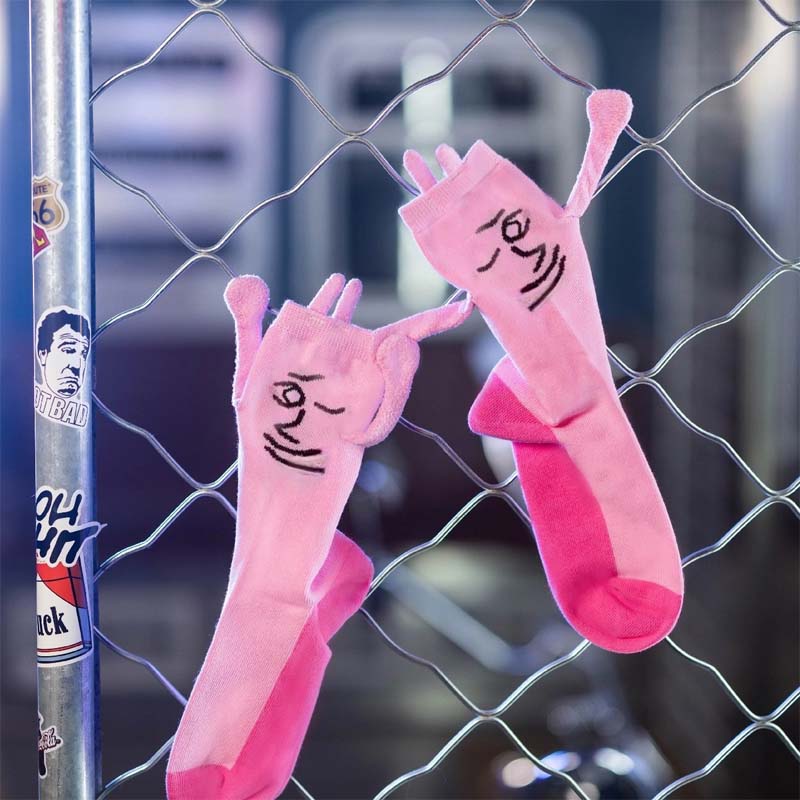🧲 Magnetic Bunny Hand-Holding Socks 🧦Playful, Cool & So You!
