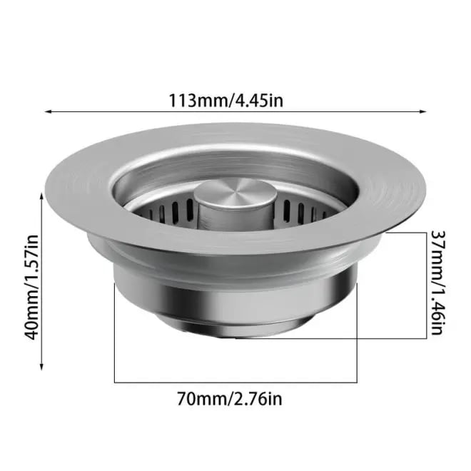 🔥LAST DAY -Upgraded 3 in 1 Kitchen Sink Drain Strainer