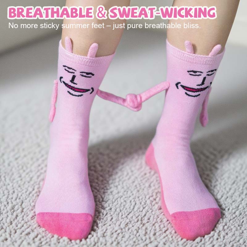 🧲 Magnetic Bunny Hand-Holding Socks 🧦Playful, Cool & So You!