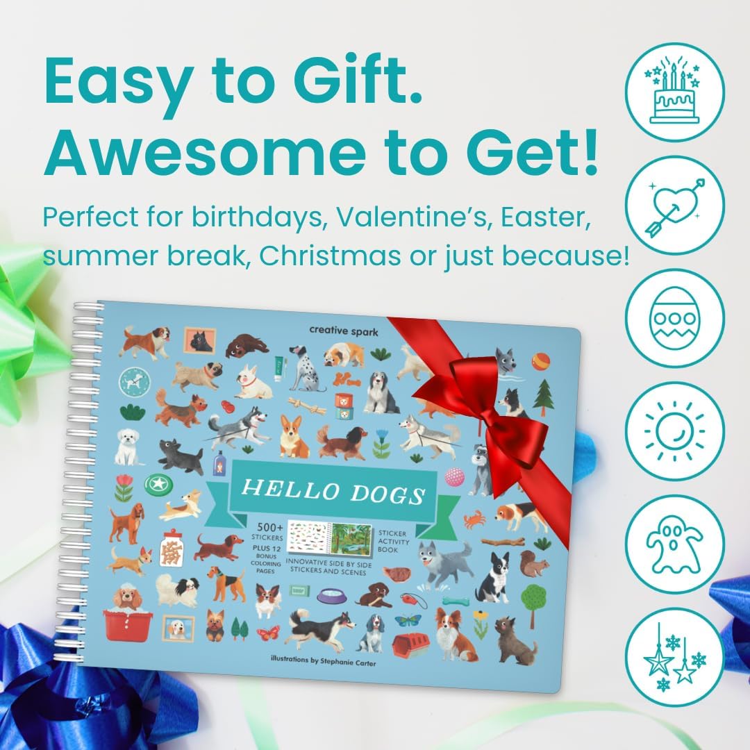 🔥LAST DAY 60% OFF - 🦋 Hello Bugs Sticker Book Activity for Kids 🐞 (over 500 stickers!)