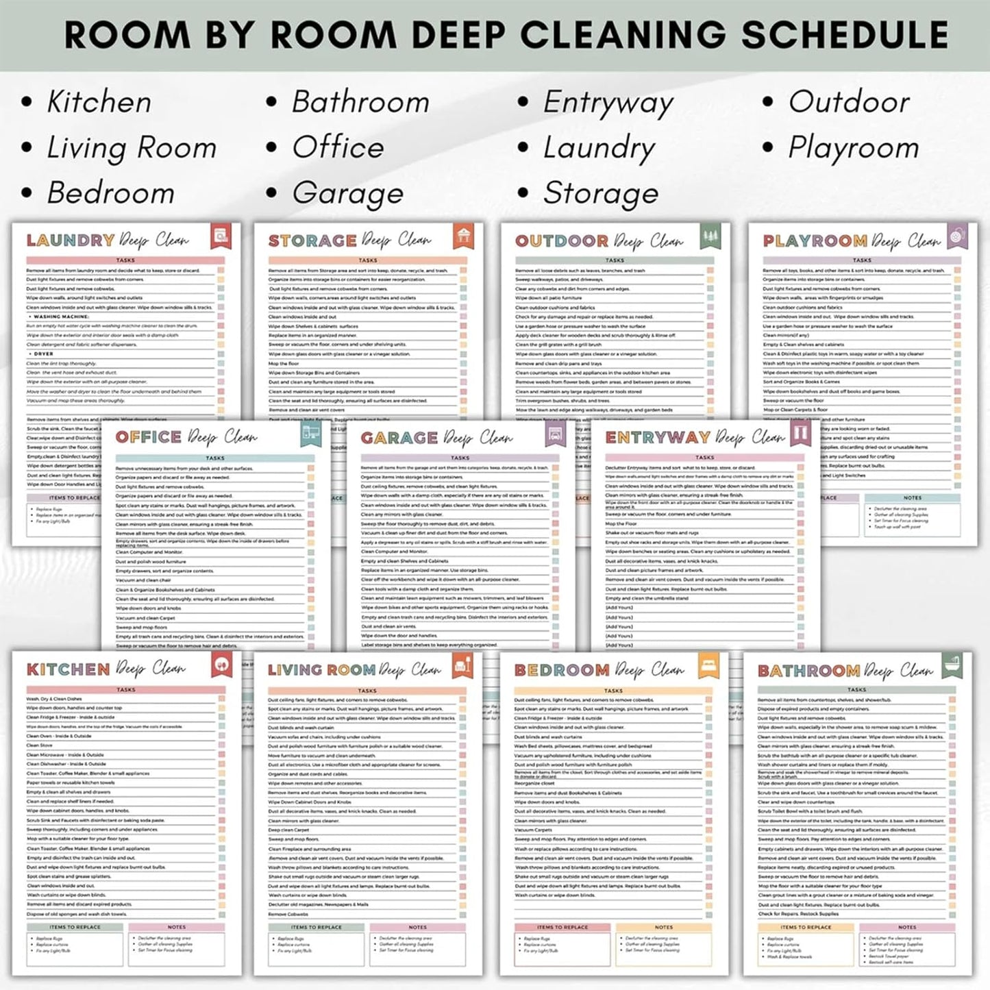 š„LAST DAY 46% OFF - šADHD Cleaning & Organizing Toolkit - Chore Plannerā