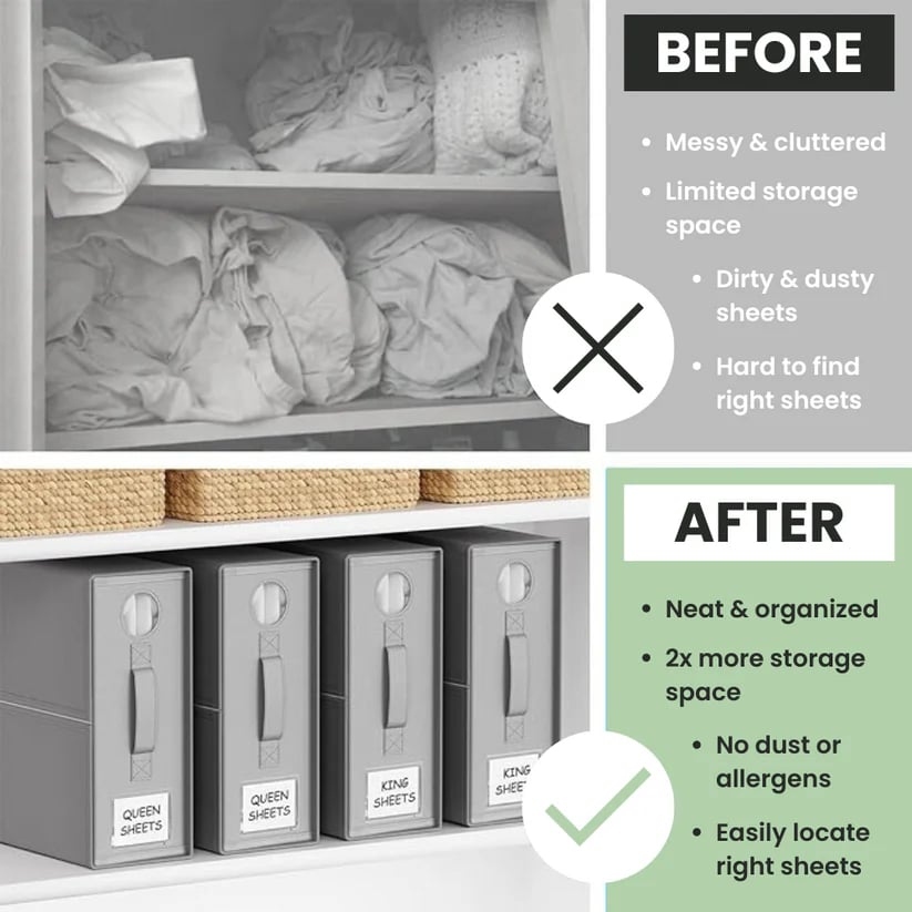 🔥Hot Sale Promotion-49% OFF✨-Foldable Bed Sheet Organizers and Storage