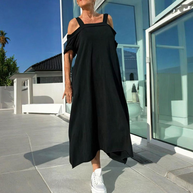 👗Women's strapless loose long dress