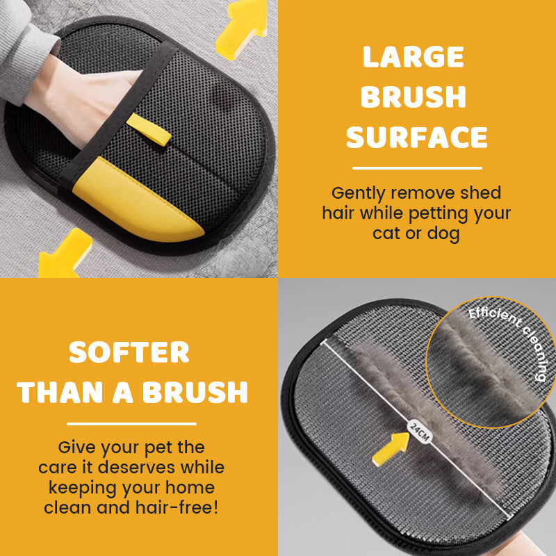 🐾 Pet Grooming & Deshedding Glove – Gentle, Easy, Effective!