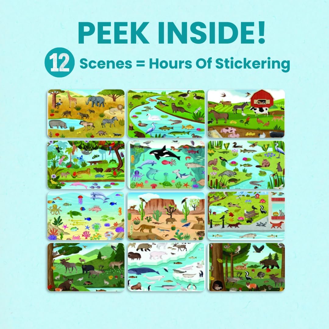🔥LAST DAY 60% OFF - 🦋 Hello Bugs Sticker Book Activity for Kids 🐞 (over 500 stickers!)