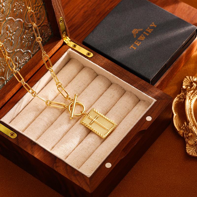 ✝️ Today Only 49% OFF! Stylish 14K Gold Cross Necklace – Waterproof, Fade-Proof & Unisex ✨💫