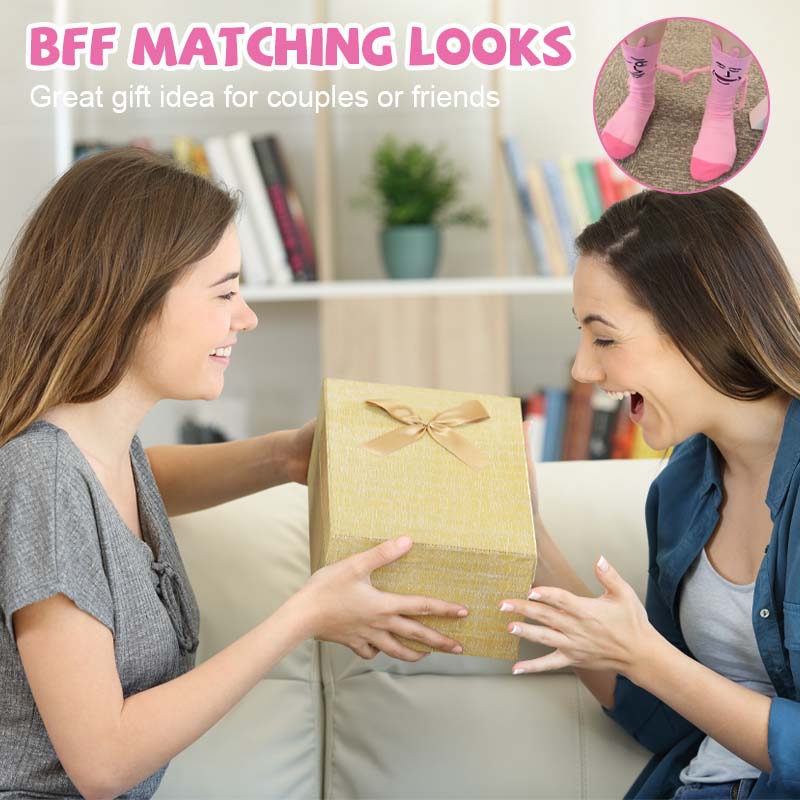 🧲 Magnetic Bunny Hand-Holding Socks 🧦Playful, Cool & So You!