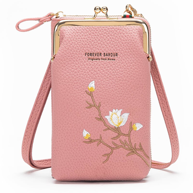 💼👛 Women Sling Cross-Body Wallet with Mobile Cell Phone Holder 📱✨