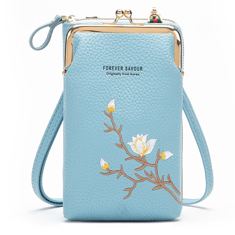 💼👛 Women Sling Cross-Body Wallet with Mobile Cell Phone Holder 📱✨