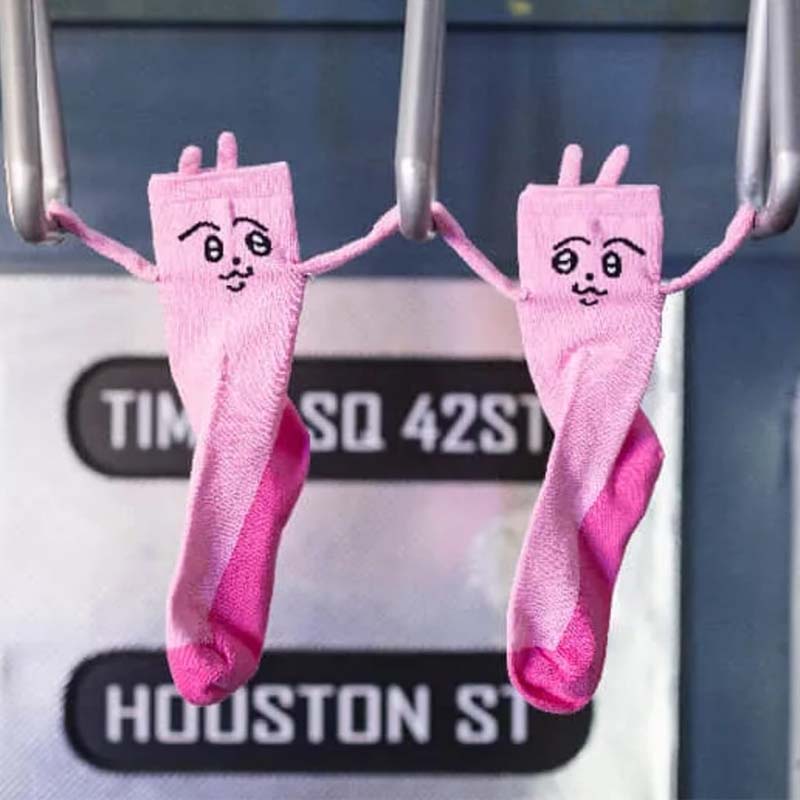 🧲 Magnetic Bunny Hand-Holding Socks 🧦Playful, Cool & So You!