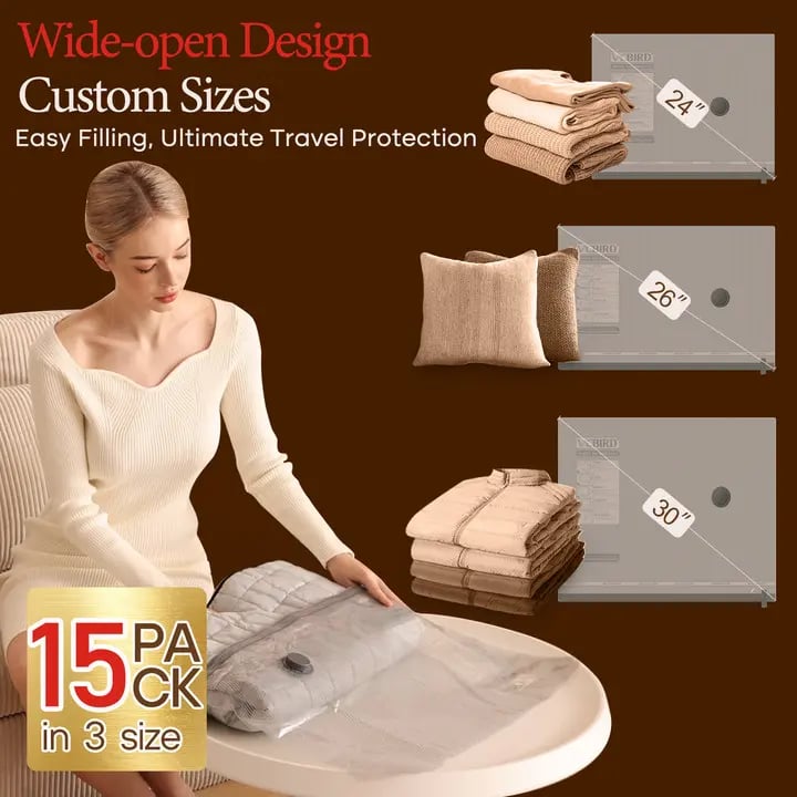 🔥Vacbird X7 Cordless Travel Vacuum Bag Set