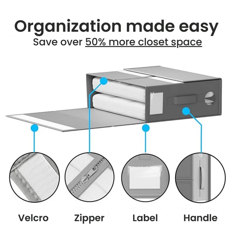 🔥Hot Sale Promotion-49% OFF✨-Foldable Bed Sheet Organizers and Storage