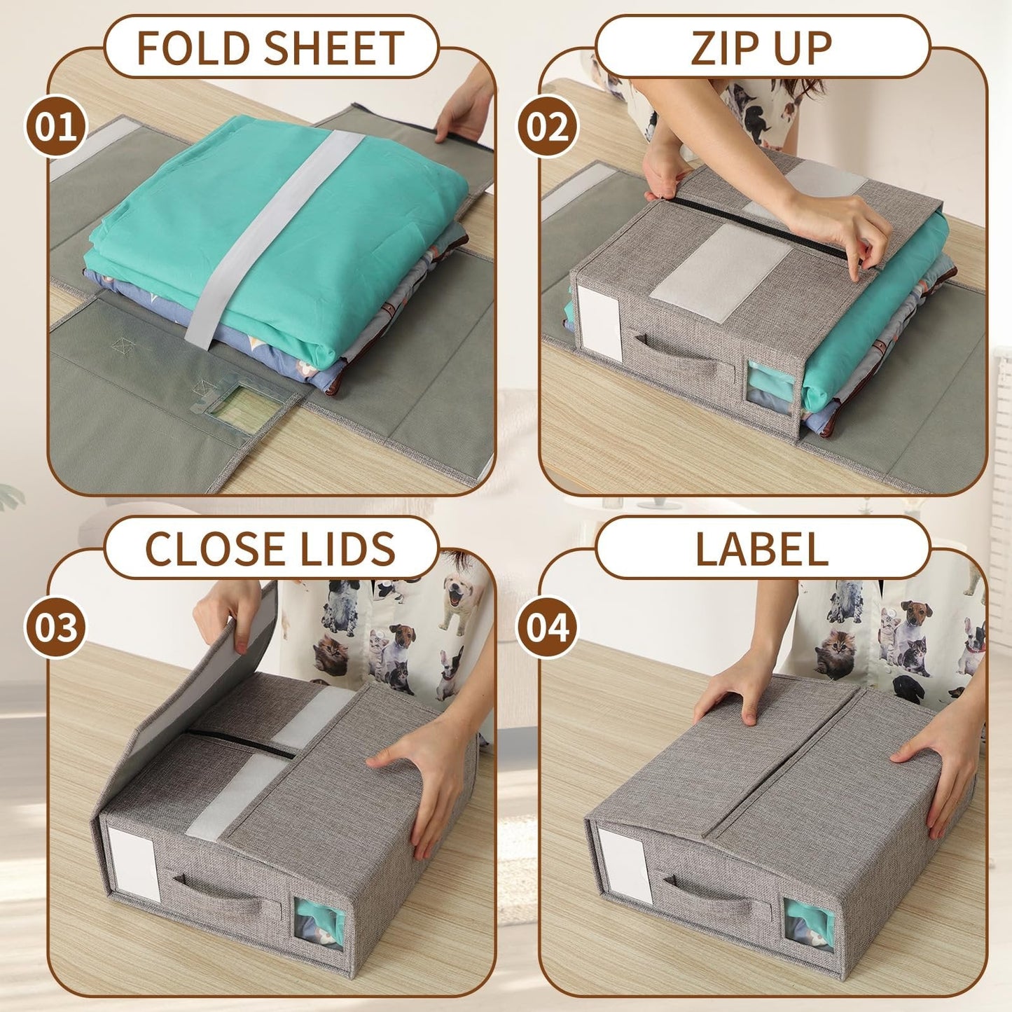 🔥Hot Sale Promotion-49% OFF✨-Foldable Bed Sheet Organizers and Storage