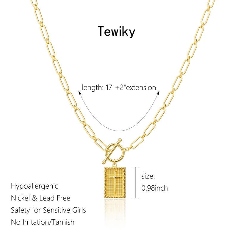 ✝️ Today Only 49% OFF! Stylish 14K Gold Cross Necklace – Waterproof, Fade-Proof & Unisex ✨💫