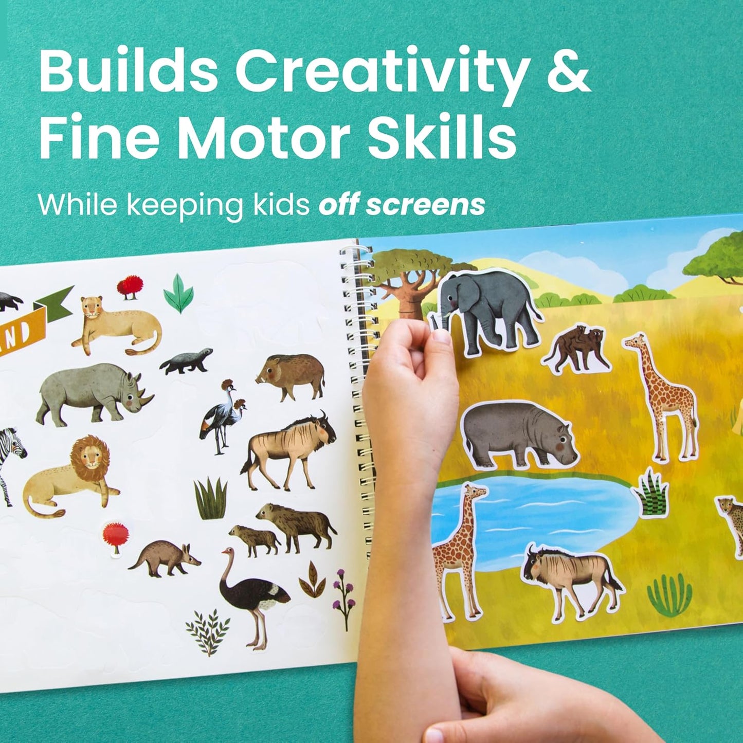 🔥LAST DAY 60% OFF - 🦋 Hello Bugs Sticker Book Activity for Kids 🐞 (over 500 stickers!)
