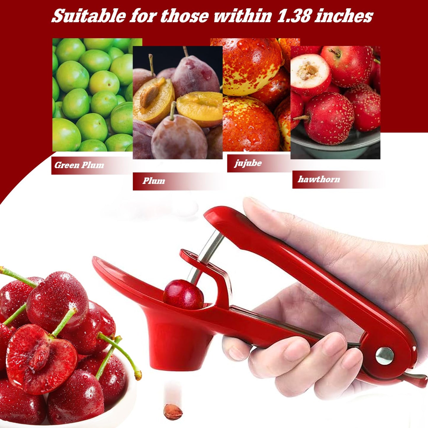 Portable Stainless Steel Cherry Pitter