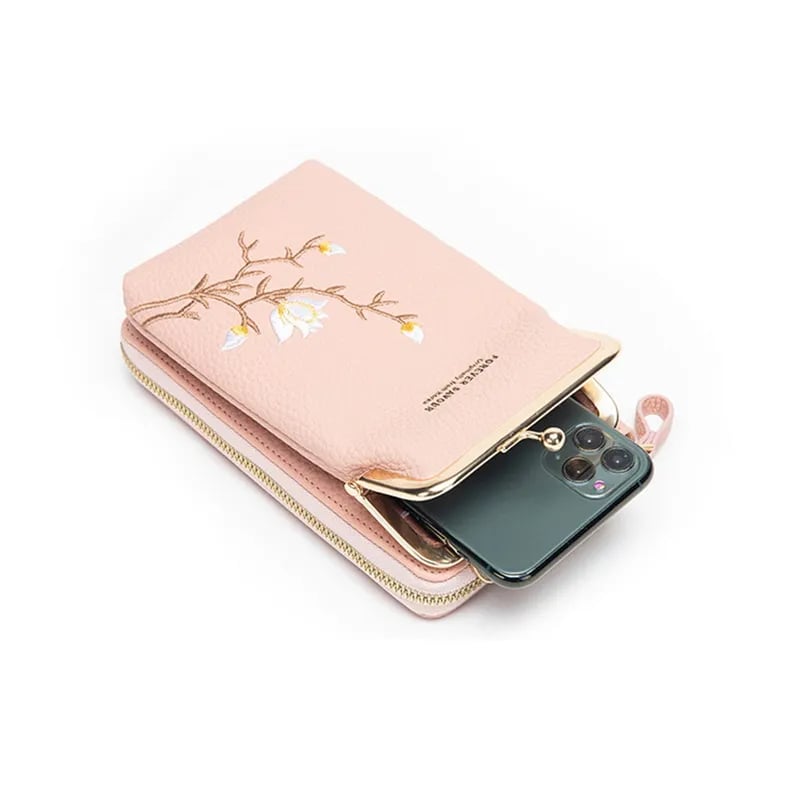 💼👛 Women Sling Cross-Body Wallet with Mobile Cell Phone Holder 📱✨