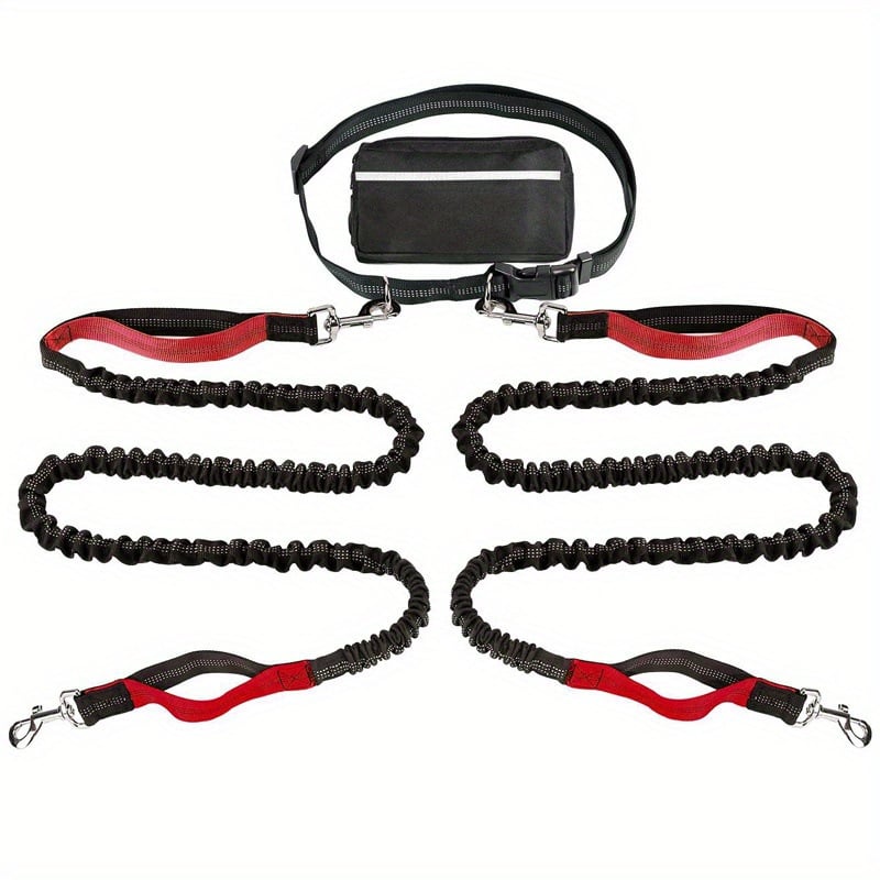 🎁Last Day 49% OFF🔥-Hands Free Dog Leash with Zipper Pouch