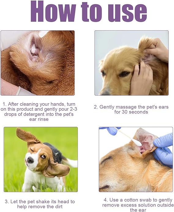 🐶🐱Pet Ear Cleaner - Infection Treatment for Dogs & Cats