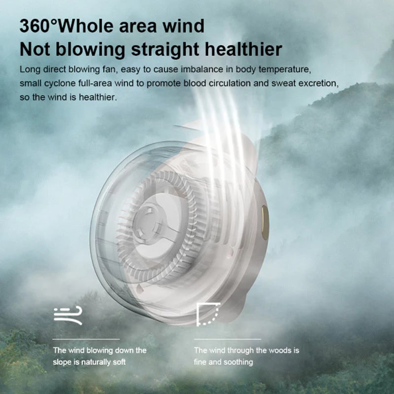 🎁Summer Big Sale-50% OFF⏳Small Whirlwind Clip Waist Neck Fan💦