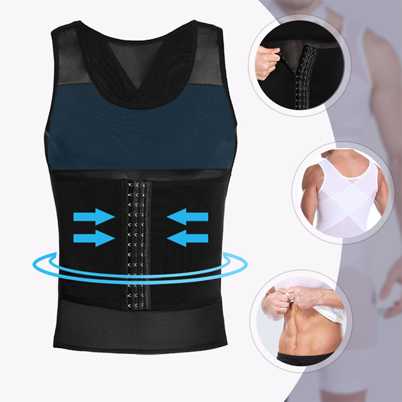 Men's Slimming Mesh Vest with Waist