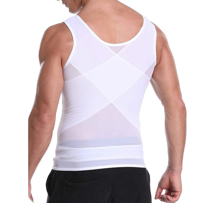 Men's Slimming Mesh Vest with Waist
