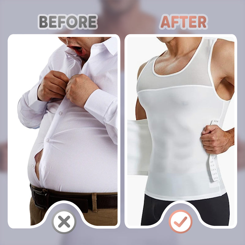 Men's Slimming Mesh Vest with Waist