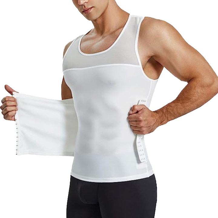 Men's Slimming Mesh Vest with Waist