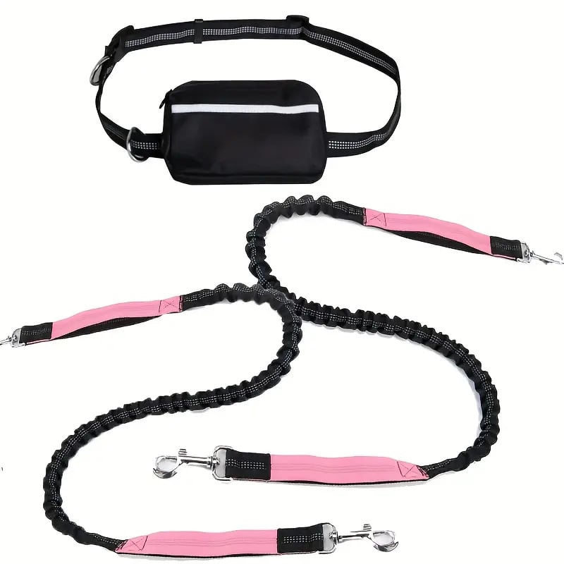 🎁Last Day 49% OFF🔥-Hands Free Dog Leash with Zipper Pouch