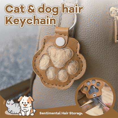 🔥🐾 Memory Paw Leather Keychain