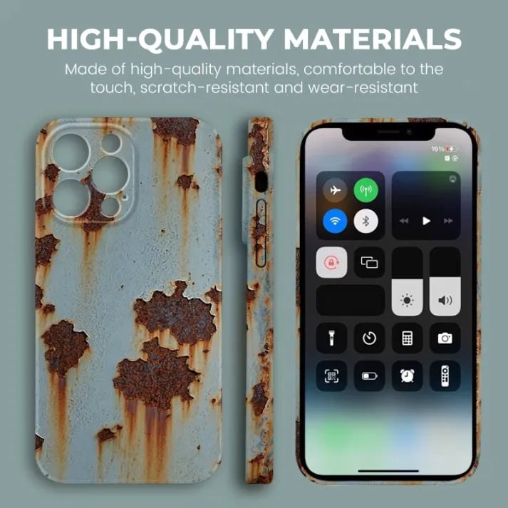 📱 Rusty Glossy Pattern iPhone Case