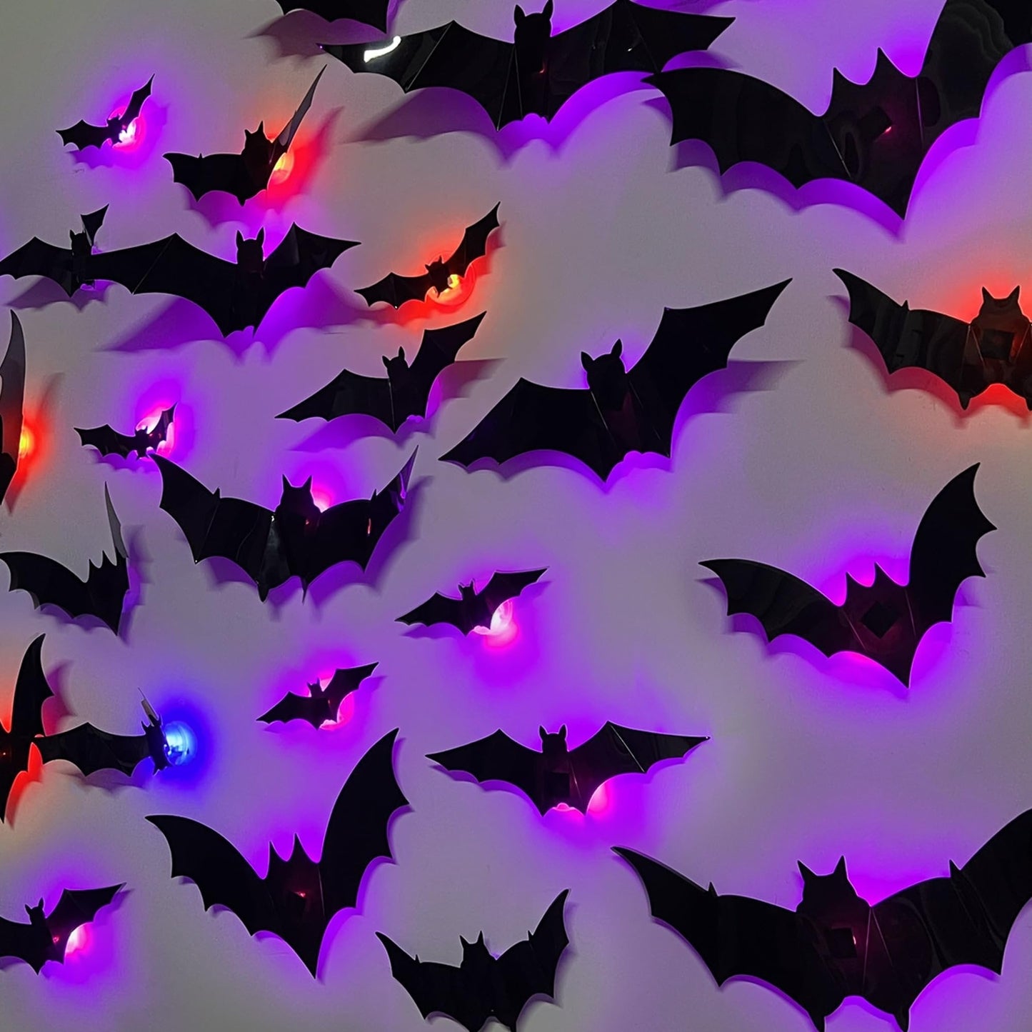 🎃2025 Halloween Must-Have🦇3D Bat Light Decoration Set