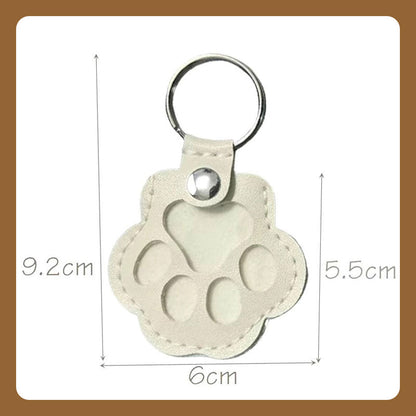 🔥🐾 Memory Paw Leather Keychain