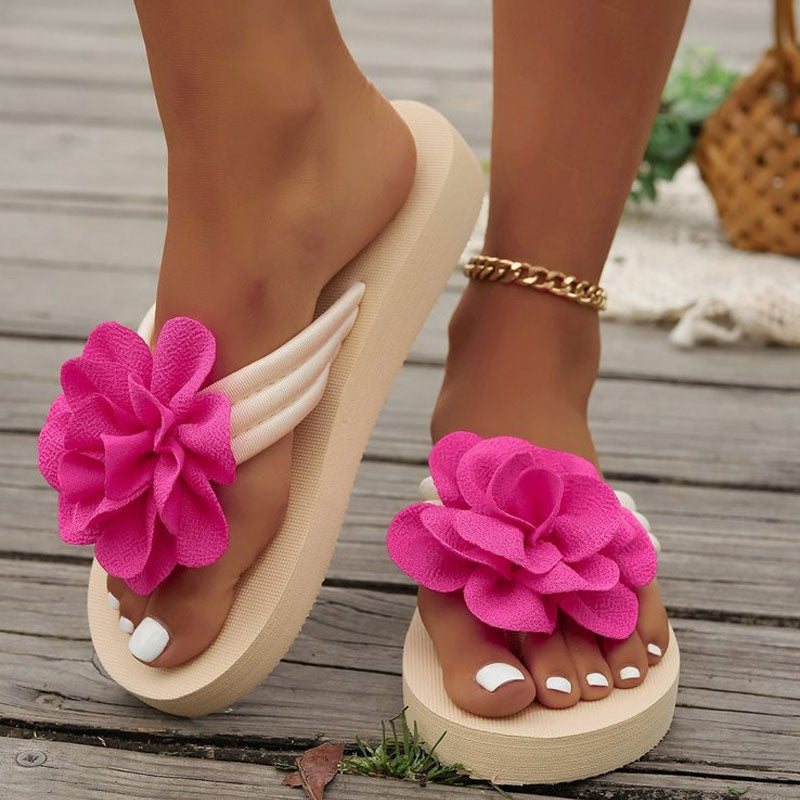 🌼Summer Flowering Beach Slippers With Thick Sole🌴