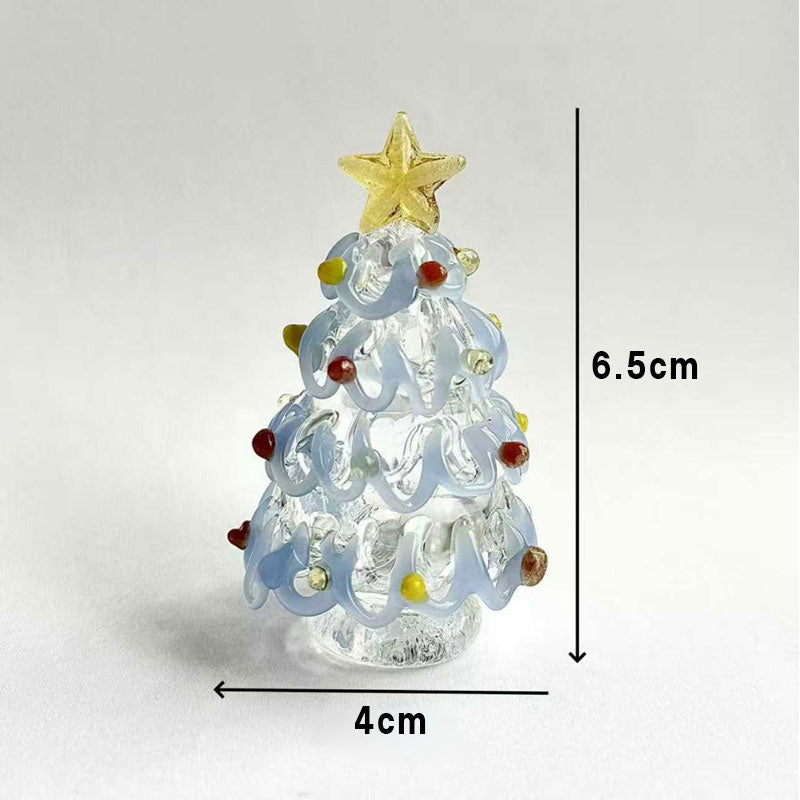 🎄✨ Luminous Glass Christmas Trees