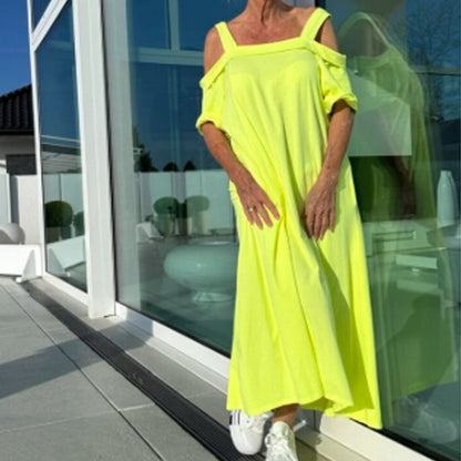 👗Women's strapless loose long dress