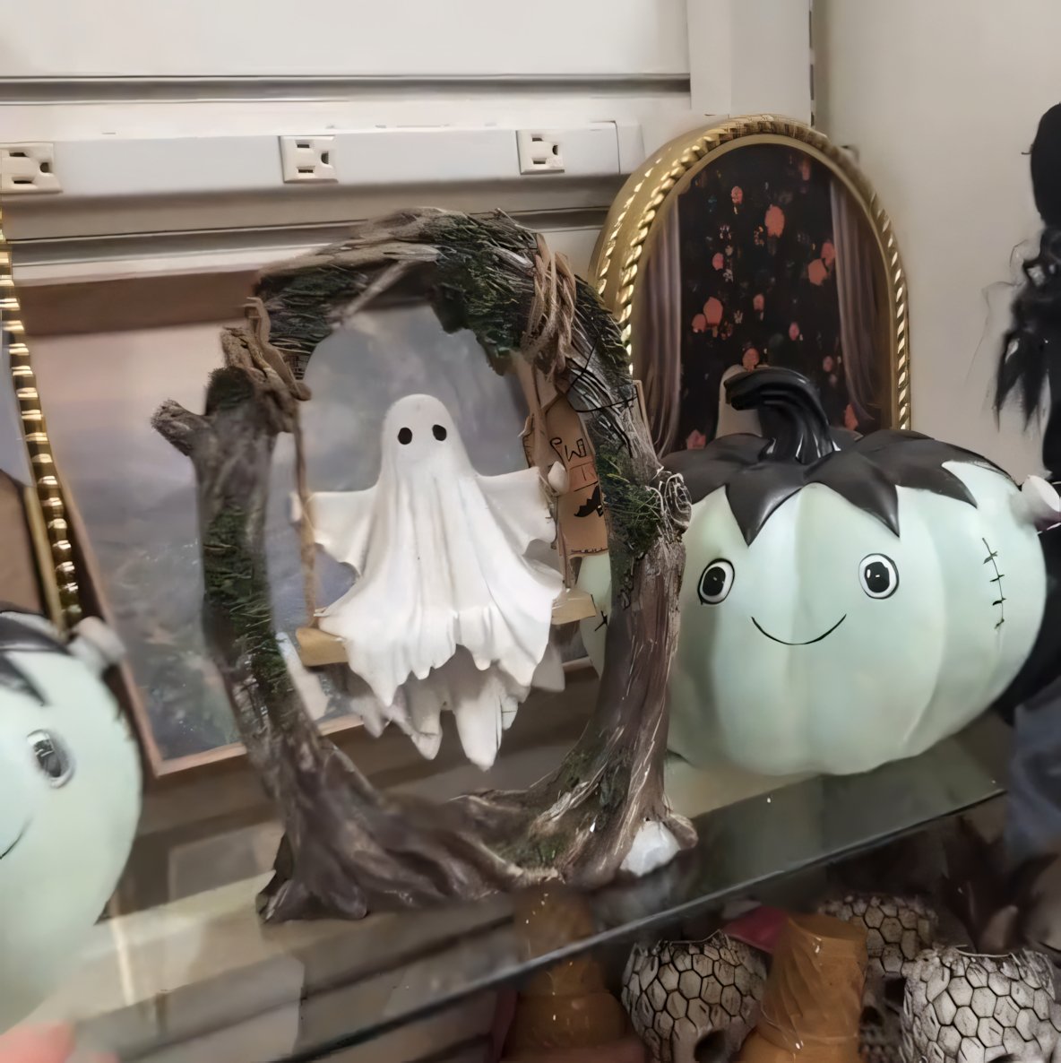 🔥👻 Early Halloween Special: Ghost on a Tree Swing – Add Fun & Spooky Vibes to Your Party!