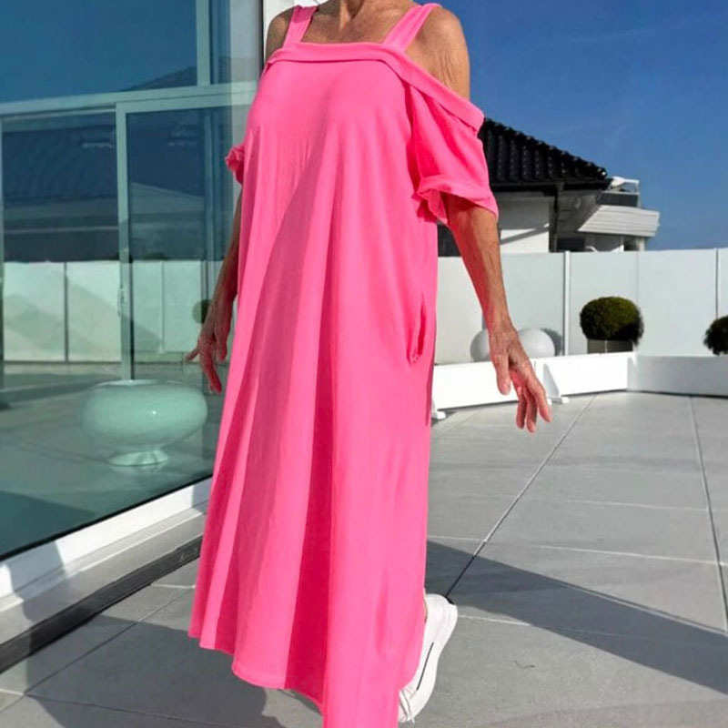 👗Women's strapless loose long dress