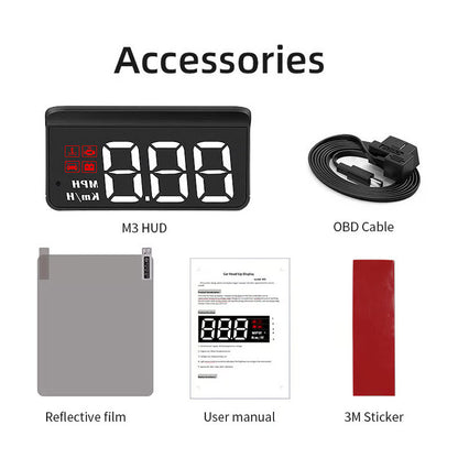 OBD2 HUD Car Head Up Display Projector Speedometer