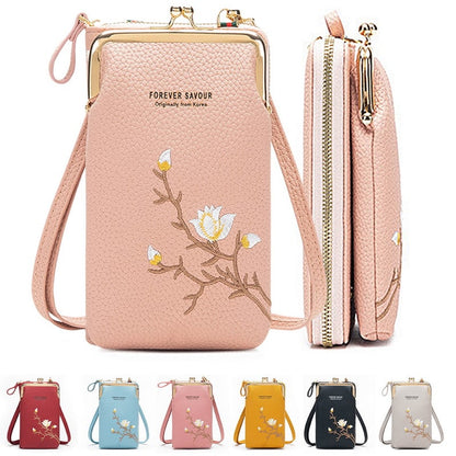 💼👛 Women Sling Cross-Body Wallet with Mobile Cell Phone Holder 📱✨