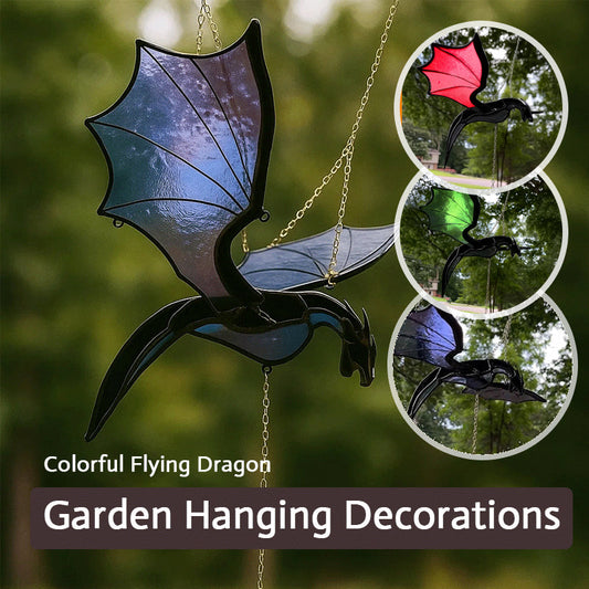 Colorful Flying Dragon Garden Hanging Decorations