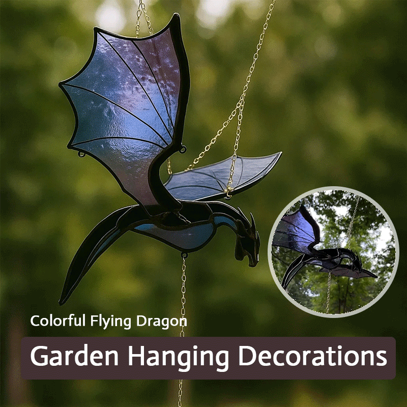 Colorful Flying Dragon Garden Hanging Decorations