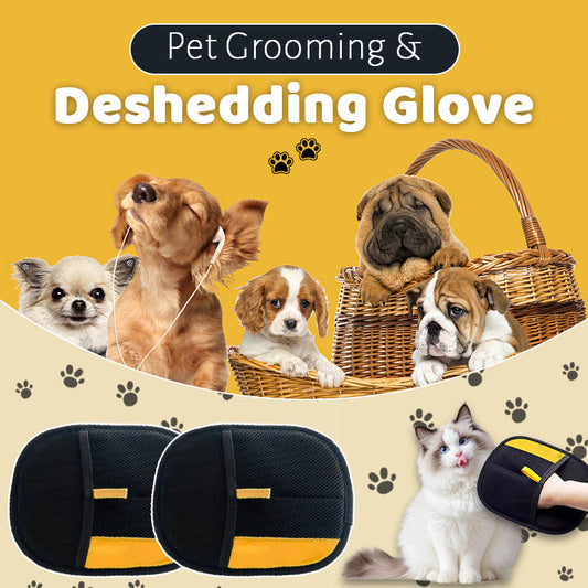 🐾 Pet Grooming & Deshedding Glove – Gentle, Easy, Effective!