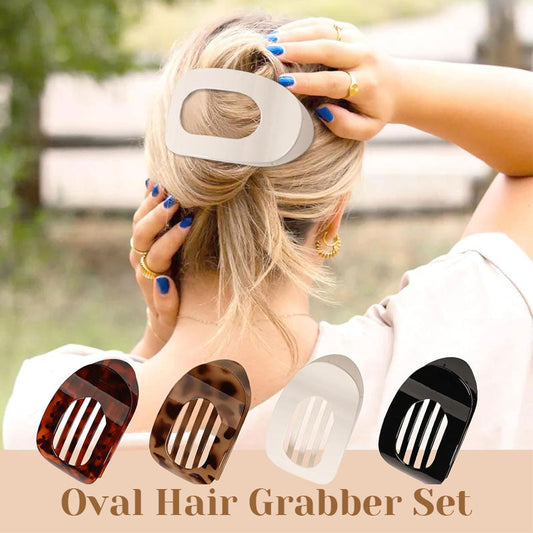 Oval Hair Grabber Set(4pcs)