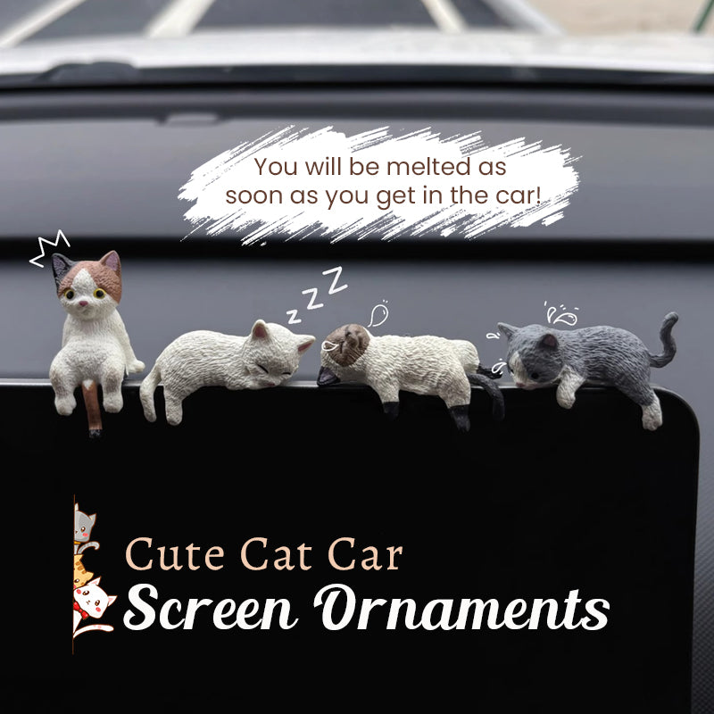 Cute Cat Car Screen Ornaments