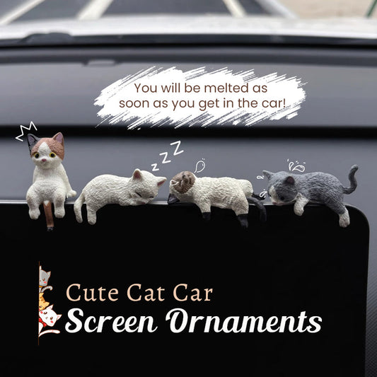 Cute Cat Car Screen Ornaments