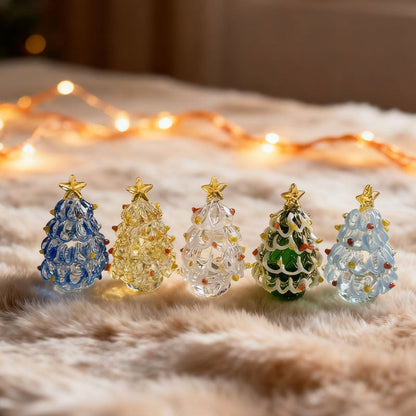 🎄✨ Luminous Glass Christmas Trees